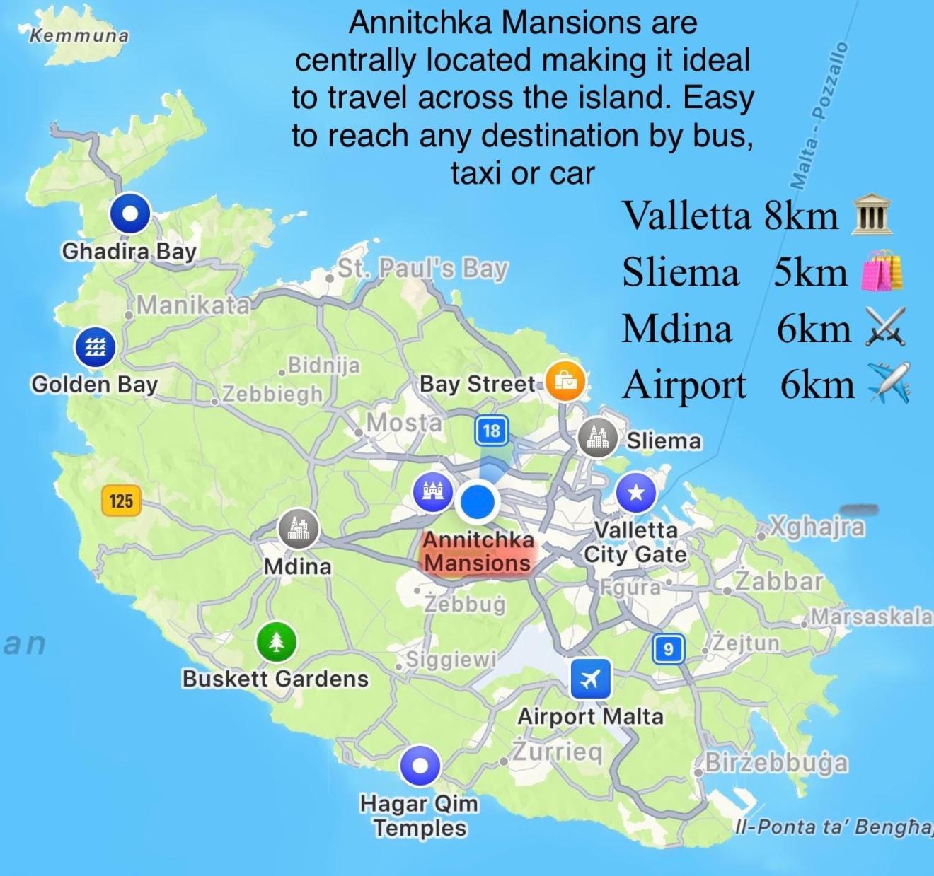 Annitchka Mansions - Penthouse In Central Malta Birkirkara Esterno foto